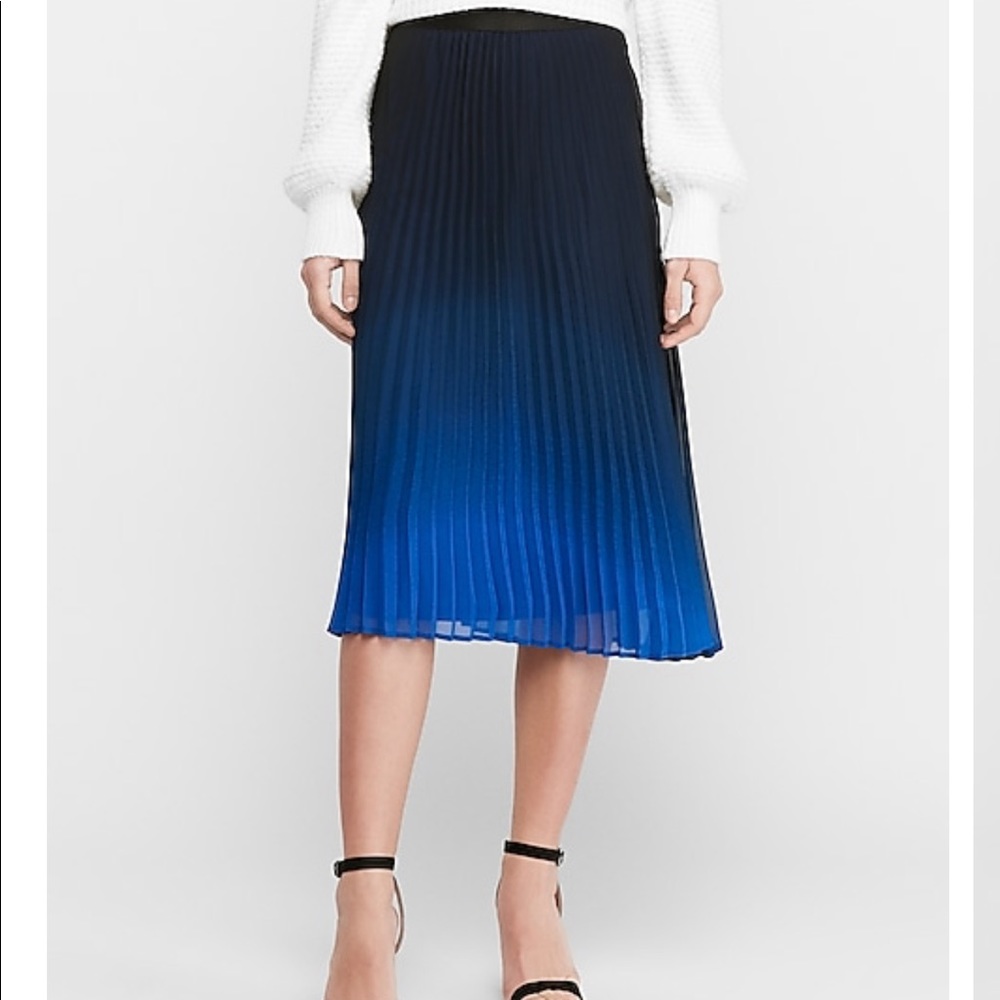 Red Express Pleated Skirt - Picture 3 of 3